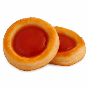 Pizzette bianche e rosse